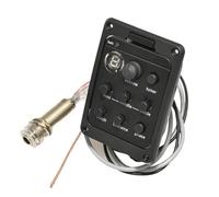 Pickup Del Foro Sonoro Chitarra 4 Pezzi Un Sacco 301 4 Bande Pickup Per Chitarra Acustica Con Accordatore Microfono Miscela Preamplificatore EQ Beat Board Con Piezo Morbido(B)