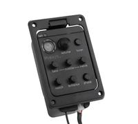 Pickup Del Foro Sonoro Chitarra Accordatore EQ Per Chitarra Acustica Classica Pickup Piezoelettrico Preamplificatore Per Chitarra Acustica Equalizzatore A 4 Bande Preamplificatore Per Miscelazione Mic