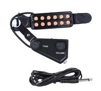 Pickup Del Foro Sonoro Chitarra Classico Pickup Per Chitarra Acustica A 12 Fori Con Trasduttore Magnetico E Regolatore Di Tono E Volume Cavo Audio