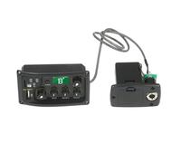 Pickup Del Foro Sonoro Chitarra Equalizzatore A 3 Bande Preamplificatore Per Chitarra Acustica EQ Equalizzatore Pickup Piezoelettrico Sintonizzatore LCD Amplificatore Pickup Per Chitarra Acustica