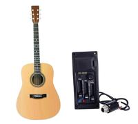 Pickup Del Foro Sonoro Chitarra Kit Di Pickup Preamplificatore Equalizzatore EQ-505R 3 Bande EQ Amplificatore Piezoelettrico Per Chitarra Acustica Leggero Portatile Music Elements