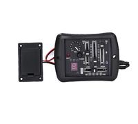 Pickup Del Foro Sonoro Chitarra Parti Per Chitarra Acustica Folk A 4 Bande Preamplificatore EQ Equalizzatore Pickup Piezoelettrico Controllo Del Volume Pratico Con Accordatore