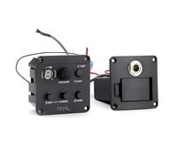 Pickup Del Foro Sonoro Chitarra Pickup Piezoelettrico Preamplificatore Di Bordo Chitarra Acustica Classica EQ Accordatore Pickup Piezoelettrico Preamplificatori Di Bordo Accessori