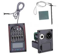 Pickup Del Foro Sonoro Chitarra Preamplificatore EQ Per Chitarra Acustica LCD A 5 Bande Con Accordatore E Pickup Piezoelettrico Pickup Professionale Per Chitarra Acustica