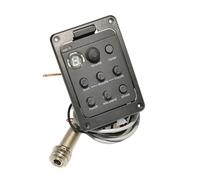 Pickup Del Foro Sonoro Chitarra Preamplificatore EQ Per Pickup Per Chitarra Acustica A 4 Bande Accordatore Piezoelettrico Microfono Beat Per Accessori Per Pickup Per Chitarra Acustica(301 with Mic)