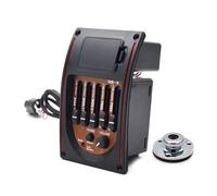 Pickup Del Foro Sonoro Chitarra Preamplificatore Per Chitarra Acustica A 5 Bande Equalizzatore A 5 Bande Pickup Accordatore Pickup Piezoelettrico Per Chitarra Classica(A)