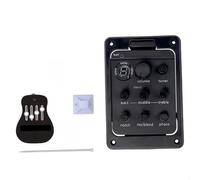 Pickup Del Foro Sonoro Chitarra Preamplificatore Per Chitarra Modello Doppio Accordatore Pickup Piezoelettrico Equalizzatore A 4 Bande Preamplificatori Per Chitarra Acustica Accordatore Pickup Piezoel