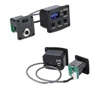 Pickup Del Foro Sonoro Chitarra Ukelele Uke Piezo Pickup Preamplificatore EQ A 3 Bande Equalizzatore Accordatore Con Display LCD