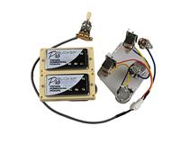 Pickup Di Chitarra Alnico 5 Pickup Humbucker Probicker Push/Pull Cablaggio Cablaggio Pickups Set per Chitarra Elettrica(Chrome YE)