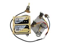 Pickup Di Chitarra Alnico 5 Pickup Humbucker Probicker Push/Pull Cablaggio Cablaggio Pickups Set per Chitarra Elettrica(Zebra YE Frame)