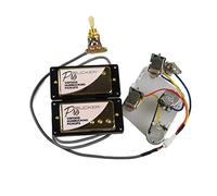 Pickup Di Chitarra Alnico 5 Pickup Humbucker Probicker Push/Pull Cablaggio Cablaggio Pickups Set per Chitarra Elettrica(Golden BK Frame)