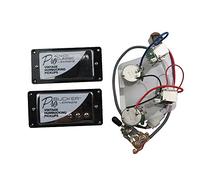 Pickup di chitarra Alnico Classic Vintage e Pro Bucker Humbucker Pickups Guitar elettrico con cablaggio Pro pickup (Color : Chrome BK)