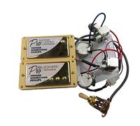 Pickup di chitarra Alnico Classic Vintage e Pro Bucker Humbucker Pickups Guitar elettrico con cablaggio Pro pickup (Color : Gold YE)