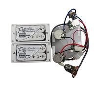 Pickup di chitarra Alnico Classic Vintage e Pro Bucker Humbucker Pickups Guitar elettrico con cablaggio Pro pickup (Color : WH Pickups)