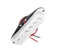 Pickup Elettrico A Bobina Singola In Ceramica Stile Retrò Professionale Multi Colore Per Chitarre Pickup Elettrico A Doppia Bobina(1 Pc M White)