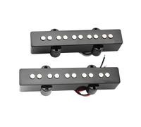 Pickup Elettrico A Ponte E Manico Single Coil In Ceramica Stile Vintage Per Basso Jazz A 5 Corde Pick-up Elettrico Professionale(2 Pcs Set)