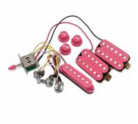 Pickup Elettrico per Chitarra Set Microfoni Cablaggio con Selettore Manopole Kit Completo Presa 6.35 Mm Materiale Metallo Plastica Funzione
