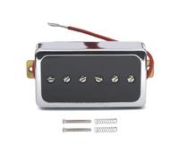 Pickup Elettrico Single Coil Aperto Sul Retro 6 Fori 50/52mm Per Chitarra Con Piastra Cromata Con Accenti Bk Pickup Elettrico A Doppia Bobina(Chrome Neck)