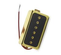 Pickup Elettrico Single Coil Aperto Sul Retro 6 Fori 50/52mm Per Chitarra Con Piastra Cromata Con Accenti Bk Pick-up Elettrico Professionale(Gold Neck)