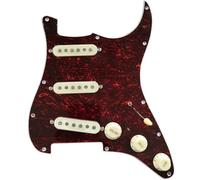 Pickup fatto a mano Battipenna per chitarra elettrica Triplo pickup singolo multicolore Set Battipenna Pickup(Tortoise shell red)