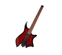 Pickup HH Per Chitarra Elettrica Senza Testa Portatile Professionale Con Altoparlante Abbinato Chitarra Elettrica da Viaggio Senza Testa (Color : 01)