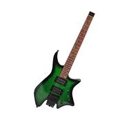 Pickup HH Per Chitarra Elettrica Senza Testa Portatile Professionale Con Altoparlante Abbinato Chitarra Elettrica da Viaggio Senza Testa (Color : 04)