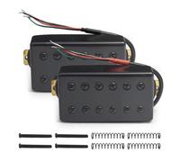Pickup Humbucker a doppia bobina a 12 fori for chitarra elettrica LP nera(Neck and Bridge)