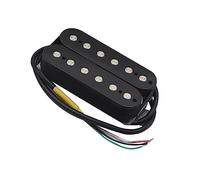 Pickup Humbucker Con Magnete Alnico 5 Pickup Al Ponte Per Chitarra Pickup A Doppia Bobina Nero Con Piastra Di Base In Nichel Argento Accessori di Ricambio per Chitarra