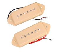 Pickup Humbucker Elettrico Pickup Per Chitarra Elettrica 2 Pezzi Pickup Single Coil Stile P90 (manico E Ponte) Per Chitarra Elettrica EPI LP Argento/Giallo/BK(Yellow)