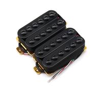 Pickup Humbucker in ceramica ad alto rendimento, pickup da collo e ponte stile Invader per chitarra elettrica, aggiornamento metallo/rock con potente crunch e sustainain (nero)