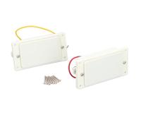Pickup humbucker per chitarra elettrica chiuso, doppia bobina, alto rendimento, basso rumore, suono caldo e ricco, per chitarra Epiphone LesPaul, posizione del ponte e del manico, (Bianco)