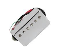 Pickup Humbucker per chitarra elettrica, copertura in metallo di ricambio per pickup per chitarra cromata Pickup Professionale Per Chitarra Elettrica (Color : Neck)