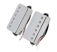 Pickup Humbucker per chitarra elettrica, copertura in metallo di ricambio per pickup per chitarra cromata Pickup Professionale Per Chitarra Elettrica (Color : One set)