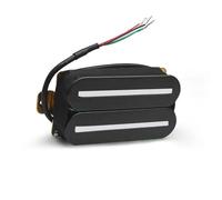 Pickup Humbucker Per Chitarra Elettrica Dual Blade Hot Rail In Ceramica A 4 Fili Con Asta In Acciaio Da 57 Mm Multicolore(Black 2)