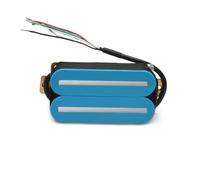 Pickup Humbucker Per Chitarra Elettrica Dual Blade Hot Rail In Ceramica A 4 Fili Con Asta In Acciaio Da 57 Mm Multicolore(Blue 2)