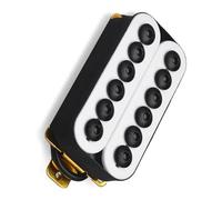 Pickup Humbucker per chitarra elettrica in metallo regolabile bianco Parti per chitarra con bobina in plastica Pickup Professionale Per Chitarra Elettrica (Color : Bridge)