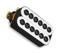 Pickup Humbucker per chitarra elettrica in metallo regolabile bianco Parti per chitarra con bobina in plastica Pickup Professionale Per Chitarra Elettrica (Color : Neck)