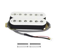 Pickup Humbucker per chitarra elettrica, manico Alnico V, bianco