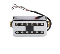Pickup Humbucker Per Chitarra H Style Brass Cover Chitarra Elettrica Pickup Coil Spliting Pickup Humbucker Dual Coill N7.5K / B15K Uscita Nero/Cromato(D)