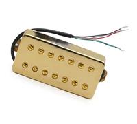 Pickup Humbucker Per Chitarra LP A 7 Corde 8,5K/14K Doppia Bobina In Linea Per Chitarra Elettrica Nero/Oro/Cromo pickup per chitarra elettrica (Color : Bridge Gold)