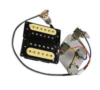 Pickup Humbucker Per Chitarra Pickup Al Manico E Al Ponte Cablaggio Push-pull Set A Taglio Singolo Per Parti Di Chitarra Pickups Set per Chitarra Elettrica (Color : 06)