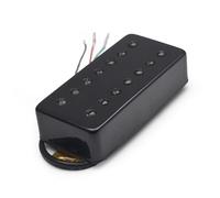 Pickup Humbucker Per Chitarra Pickup Per Chitarra Elettrica LP Doppio Wireframe Set Di Pickup Per Chitarra A Sette Corde Cromato Oro Lunghezza 58mm62mm(Black,62mm)