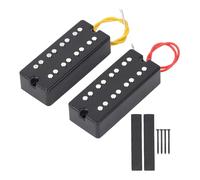 Pickup Humbucker Set Open Style 2 fori Pickup a doppia bobina per 4 corde Electric Guitar Guitabile Altezza regolabile Tono di distorsione Spessa Distensione Alta sensibilità