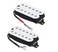 Pickup impostati 3pcs Alnico 5 Set Di Pickup Set Doppio Bobina Singola Bobina/Humbucker Pickup Per Chitarra Elettrica Bianco (Color : White HH)