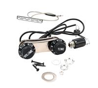 Pickup Kit e Controllo Tono con Volume Plug-and-play, B57a Violino | Ricambio con Spina Rotonda, Plastica e Metallo, Nero, Prestazioni Continue, Lunga Durata e Resistenza All'usura