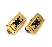 Pickup Per Basso Elettrico Humbucker In Miniatura Con Manico/ponte A 8 Fori Pickup Elettrico A Doppia Bobina(Gold 2pcs)