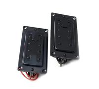 Pickup Per Basso Elettrico Humbucker In Miniatura In Vari Colori Con Manico/ponte A 8 Fori Pickup Elettrico A Doppia Bobina(Black 2pcs)