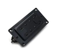Pickup Per Basso Elettrico Humbucker In Miniatura In Vari Colori Con Manico/ponte A 8 Fori Pickup Elettrico A Doppia Bobina(Black)