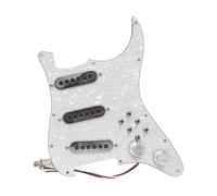 Pickup Per Battipenna Di Chitarra Elettrica Accessori Per Strumenti Musicali Professionali Pre Filo Per Chitarra Pick Up SSS Con Mini Girevole(White Pearl)