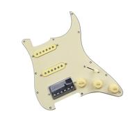 Pickup Per Battipenna Di Chitarra Elettrica Accessori Per Strumenti Pickup Con Battipenna A Tre Strati AlNiCo Per Chitarra Elettrica SSH(Beige)